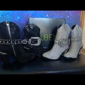 Dolls Kill Black Sheriff Shine Boots!